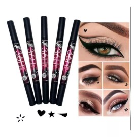 36H Delineador De Ojos 36hrs Con Sello 4 Piezas Diferentes Color Negro Efecto Mate