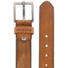 Red Bridge Men's Genuine Leather Belt Scratched Honeycomb, brown