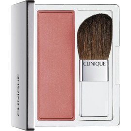 Clinique Blush en Polvo Compacto con Brocha Rubor de Larga Duración Libre de Aceites, Color Bashful Blush, Para todo tipo de piel