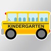 CafePress Kindergarten School Bus Medium Die Cut Sticker, 5.75" x