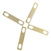 4Pcs Guitar Neck Shim Brass Material Heightening Gasket Set Musical