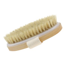WOONEKY Natural Wood Handheld Body Brush for Spa Remover Exfoliating Body Scrub