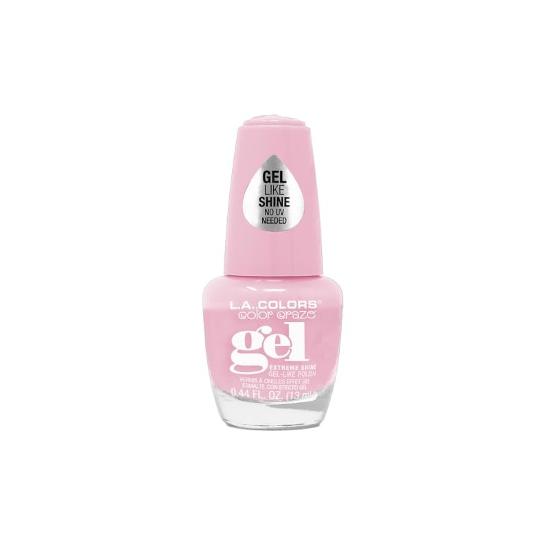 L.A. COLORS Pink Please Gel Polish, Pink Glaze CNL642
