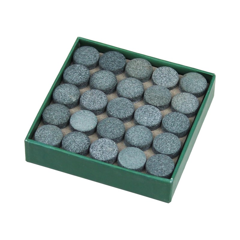 PolyMath 50pcs Billiard Pool Cue Tips, 9/10/11/12/13mm Pool Stick Tips