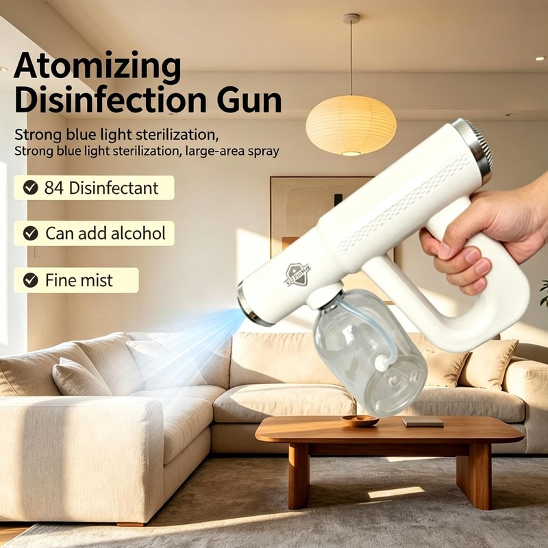 Blue Ray Sprayer Nano Atomizer Spray Gun, Cordless Rechargeable, Fine