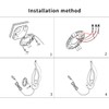 Pasoar Modern LED Wall Lamps for Bedrooms Set of 2