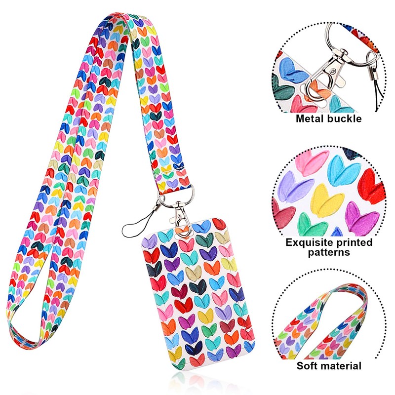 Rumyve 1 Piece Badge Holders with ID Lanyards - Variety