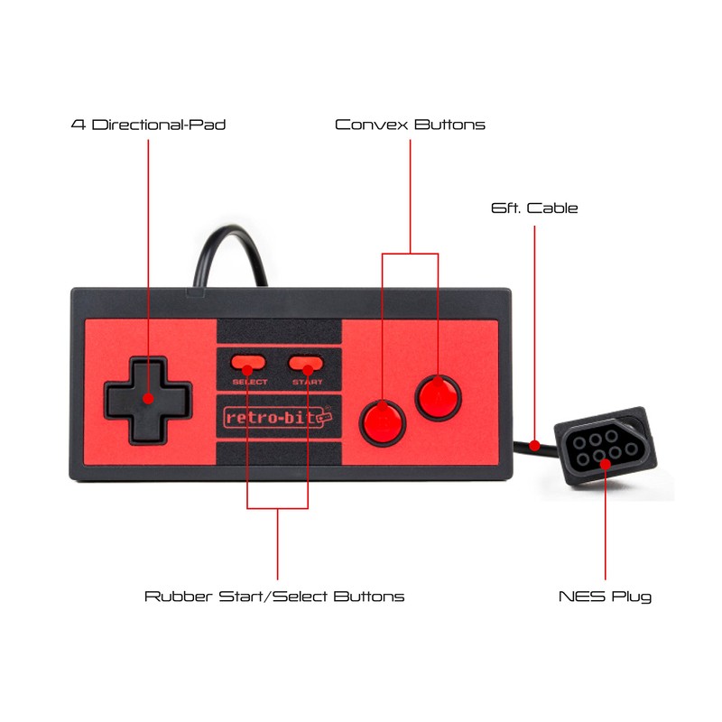 Retro-Bit RES Plus- 8-Bit Console with HDMI Port - NES