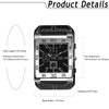 Avaner Men's Square Watch, Oversize Steampunk Watch, Leather Strap Big