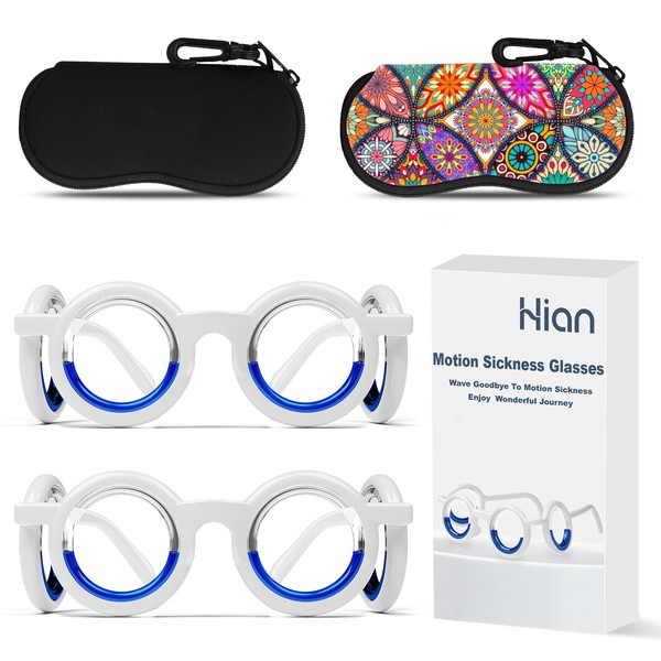 Hion Hion Motion Sickness Glasses Relieve Carsickness Airsickness Seasickness Ultra-Light
