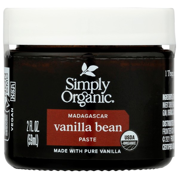 Simply Organic Organic Vanilla Bean Paste, 2 FZ