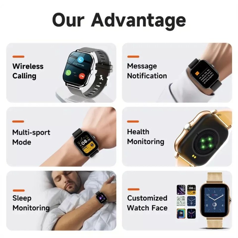 simson Smartwatch Android Phone 1.44" Color Screen Full Touch Custom