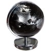 Lesser & Pavey Black & Silver World Globe, Metal, 19cm