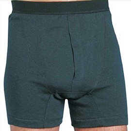 Kozee Komforts Martex Washable Gents Male Boxers Incontinence Pants 350ml Capacity Open Fly - Large Black
