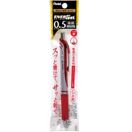 Pentel EnerGel Ink Ballpoint Pen, Red
