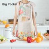 IHFAIO Apron for Women with Pockets, 2 Pcs Waterproof Floral