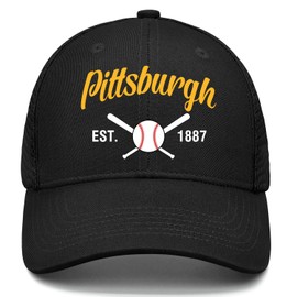 Olitarxer Black Cap Men Women Mesh Baseball Hat Embroidered Trucker Hats Youth Apparel Gifts Snapback Caps