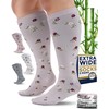 Pembrook 3 Pairs Plus Size Compression Socks Wide Calf -
