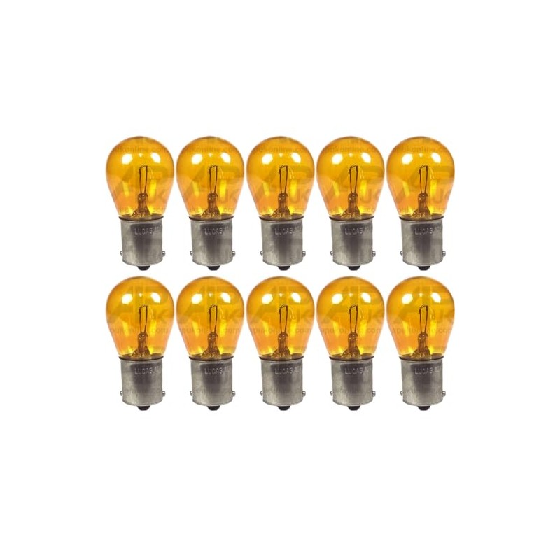 10x Lucas LLB343 Amber Indicator Bulb Replacement for John Deere