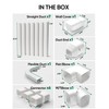 Plusluck 4" 26Ft Mini Split Line Set Cover, PVC Ductless