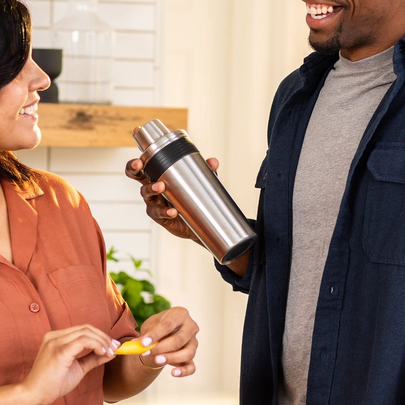 Rabbit Wine Cocktail Shaker, 18oz Double-Insulated Stainless Steel Cocktail Shaker