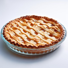 ropto Pie Plate 10.5 Inch, Oven Glass Pie Pan for Baking Pie Crust, Pie Dish with Rippled Edge, Clear Baking Pan