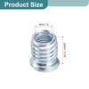 sourcing map 20Pcs Threaded Inserts, M10-1.5x20 Zinc Plated Carbon Steel