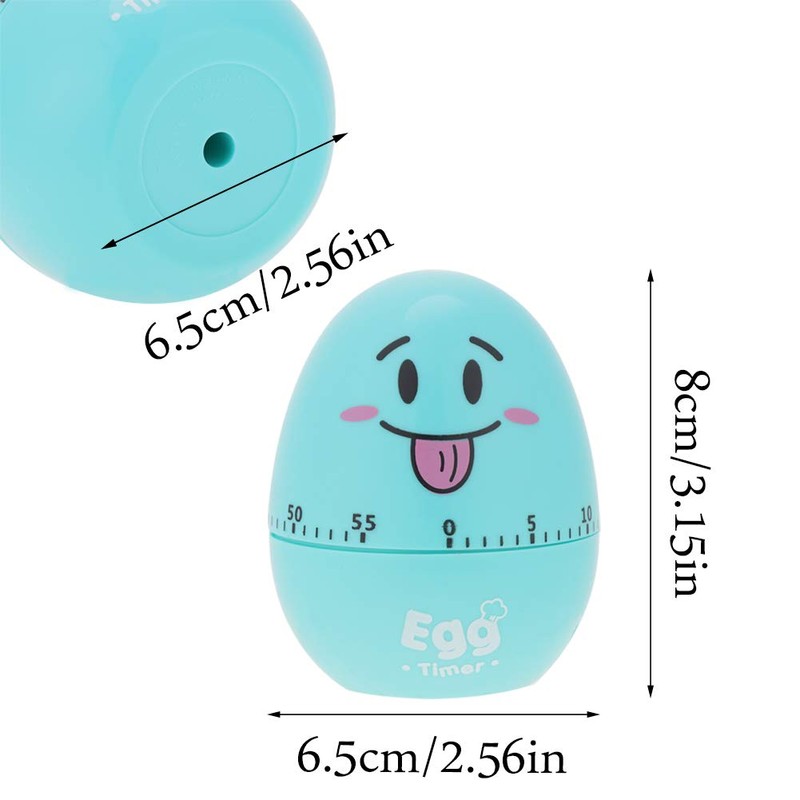 Egg Timer, Plastic Cartoon Cute Egg, Manual Timer, Kitchen Cooking