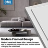 CML 3-Gang Modern Framed Toggle Light Switch Wall Plate, Decorative