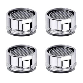 Faucet Aerator Kitchen Sink Replacement Parts With Brass Shell 15/16-Inch Male Threads Filter With Gasket for Kitchen Bathroom - 4 Pack