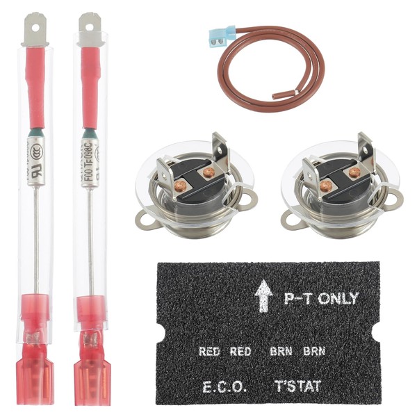 HUAREW RV Water Heater Thermal Cutoff Kit with ECO Thermostat Assembly Kit Replacement Part Compatible with Atwood 93866 91447