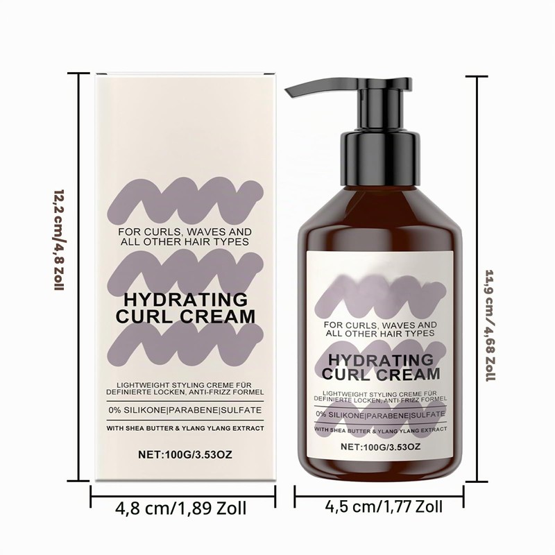 Hydrating Curl Cream - Rich Care for Defined Curls &