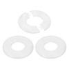 PATIKIL Wall Split Flange 1.73"/44mm, 3Pcs ABS Round Self-Adhesive Escutcheon
