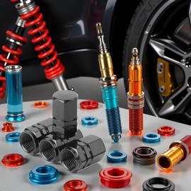 4Pcs Black Car Tire Valve Stem Caps, Air Caps Cover, Universal for Cars, SUVs, Bike, Trucks and Motorcycles 1.6cm*1cm