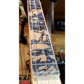 Clear Acrylic Cigar Box Guitar Fretboard - A new way to customize your CBG!