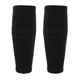 Ongwan Soccer Sleeve Stocking Socks Pocket Shin Guards Shin Guards Insert Fixing Anti-Slip Breathable Comfortable Wear Muscle Tension Relief Elastic Design Nylon 1 Pair (M)