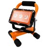 Groz 55035 LED 9W Rechargeable Site Lamp with Orange Stand