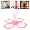 Portable Drink Carrier, Foldable Plastic Cup Holder, Reusable Cup Holder