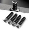 YTFRL 4PCS Car Door Lock Knobs, American Flag Carbon Fiber