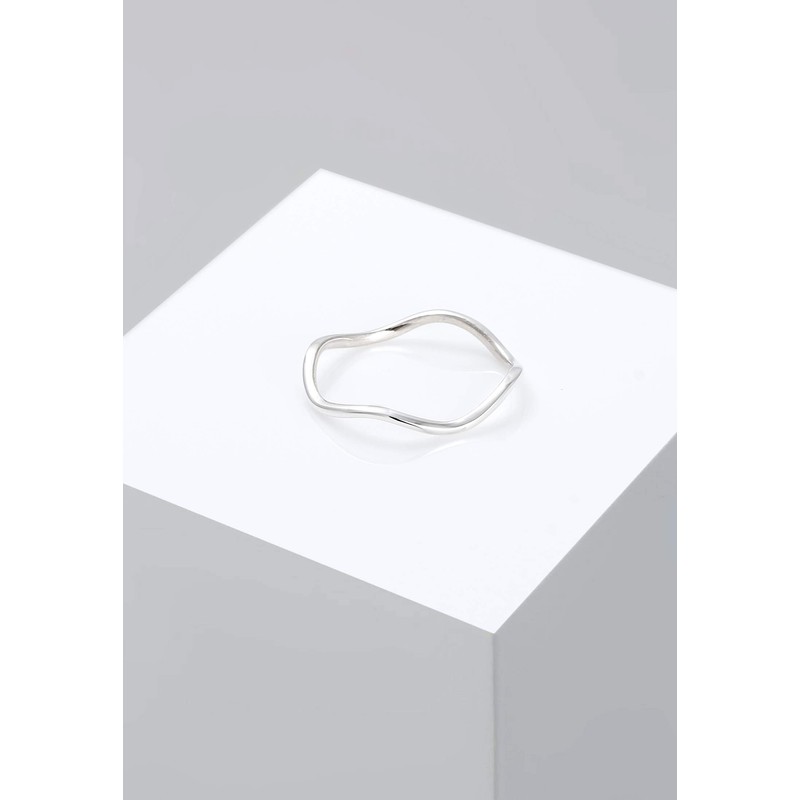 Elli Minimal Geo 0611162116 Ring Waves 925 Silver, 54, Sterling