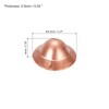 sourcing map Copper End Cap Connector Gasket for 1/4 Inch