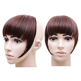 Fake Clip Fringe – Synthetic – High Quality – Hair – Hair Pieces – Accessories – Hairstyles – Copper Brown Colour – M2/30