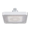 6 Inch Square Rain Shower Head LED Light 3 Color