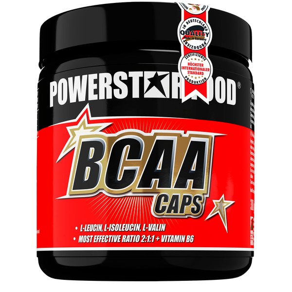 BCAA CAPS | 300 Capsules | Essential Amino Acids Leucine, Isoleucine, Valine Plus Vitamin B6 | In Proven Ratio 2:1:1 | For Strength Training & Diet | Pharmaceutical Quality | Made in Germany