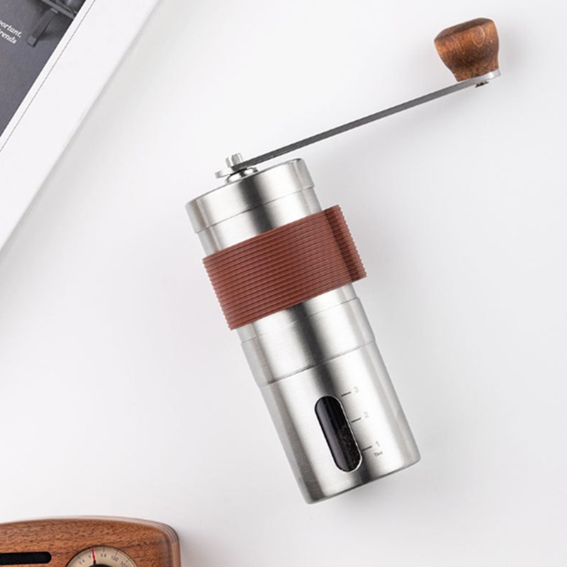 Manual Hand Coffee Grinder with Ceramic Burr Mill Adjustable Grind