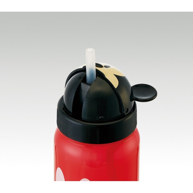 Skater PBS3STD Die Cut Straw Water Bottle, Mickey Mouse, Disney