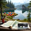 Black Pocket Knife Sharpener - Keychain Multi-Purpose Tool for Camping