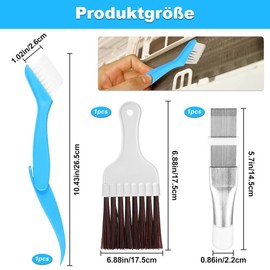 Air Conditioning Condenser Fin Comb, 3 Pieces Condenser Cleaning Comb, Air Conditioning Comb, Air Conditioning Comb for Cleaning Air Conditioners, Refrigerators, Evaporators, Windows