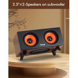 2.1 Computer Speakers with Subwoofer, Stereo Mid-High Dual Speakers, Bluetooth/USB Dual Mode PC Speakers, Volume Knob Control, Desktop Sound System for Laptop/PC/Tablet
