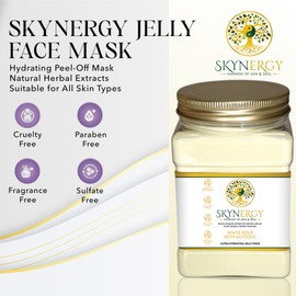Jelly Face Masks - Peel Off Face Mask for Skin Hydration, Radiance, Reduced Wrinkles, Fine Lines, Inflammation, and Pigmentation | 30 fl oz (White Gold with Glycolic)